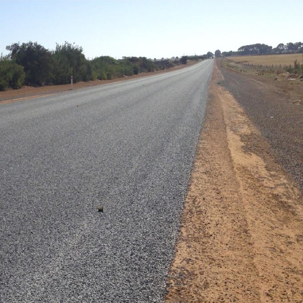 A photograph of the South Coast Highway infrastructure put in place by Monford which can be seen is a major upgrade and was done efficiently and in budget.